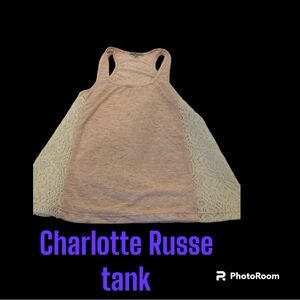 EUC Charlotte Russe lace tank Sz Xs